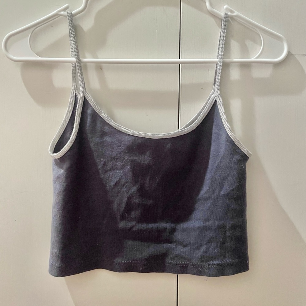Brandy Melville blue and grey tank.